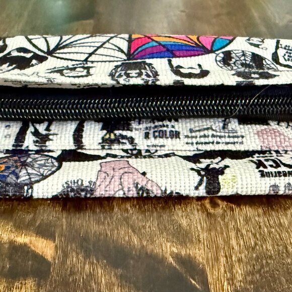 Wednesday Addams Zip Pouch with Strap Cosmetic Pencils Wristlet - Picture 4 of 8